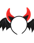 Flying Bat Devil Horns Headband