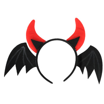 Flying Bat Devil Horns Headband