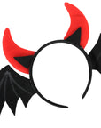 Flying Bat Devil Horns Headband