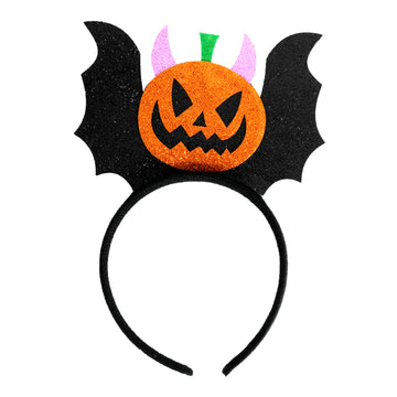 Pumpkin Bat Glitter Headband