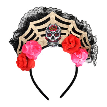 Day of the dead Floral Headband