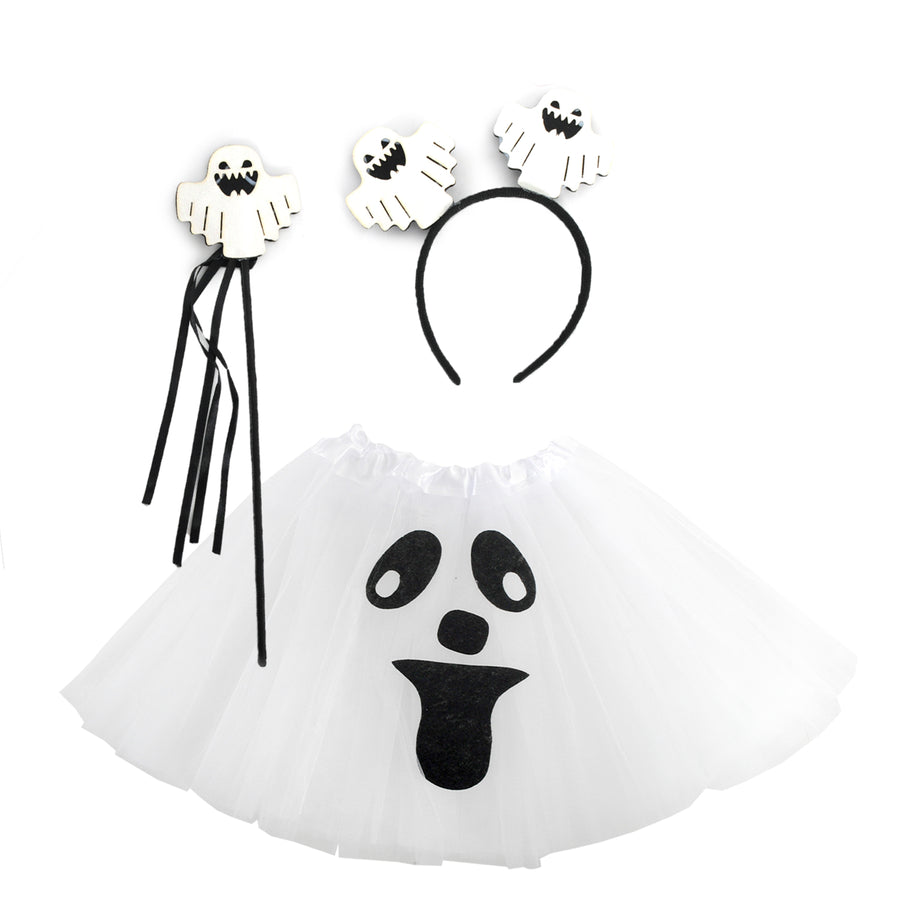 Kids Ghost 3Pcs Tutu Accessory Set