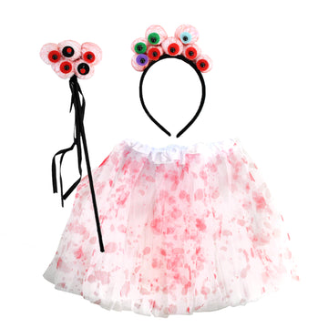 Kids Blood Monster 3Pcs Tutu Accessory Set