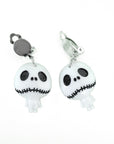Halloween Clip On Earrings (Skeleton)