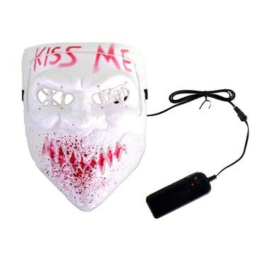 Light Up Kiss Me Skull Mask