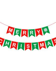 Merry Christmas Banner (Plain Bunting Flags)