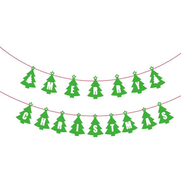 Merry Christmas Banner (Tree)