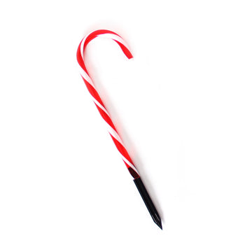 Christmas Candy Cane Garden Stake (Red)