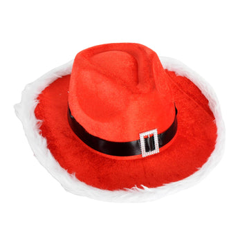 Santa Velvet Trilby Hat