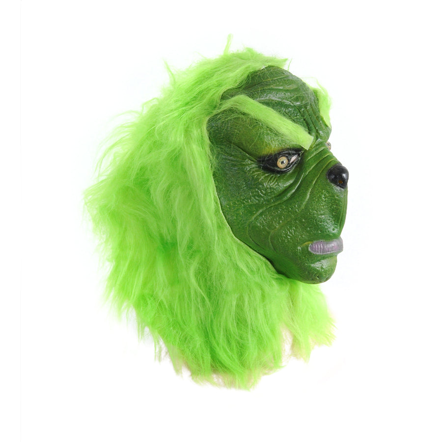Grumpy Green Santa Latex Mask