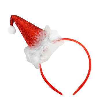 Glitter Santa Hat Headband