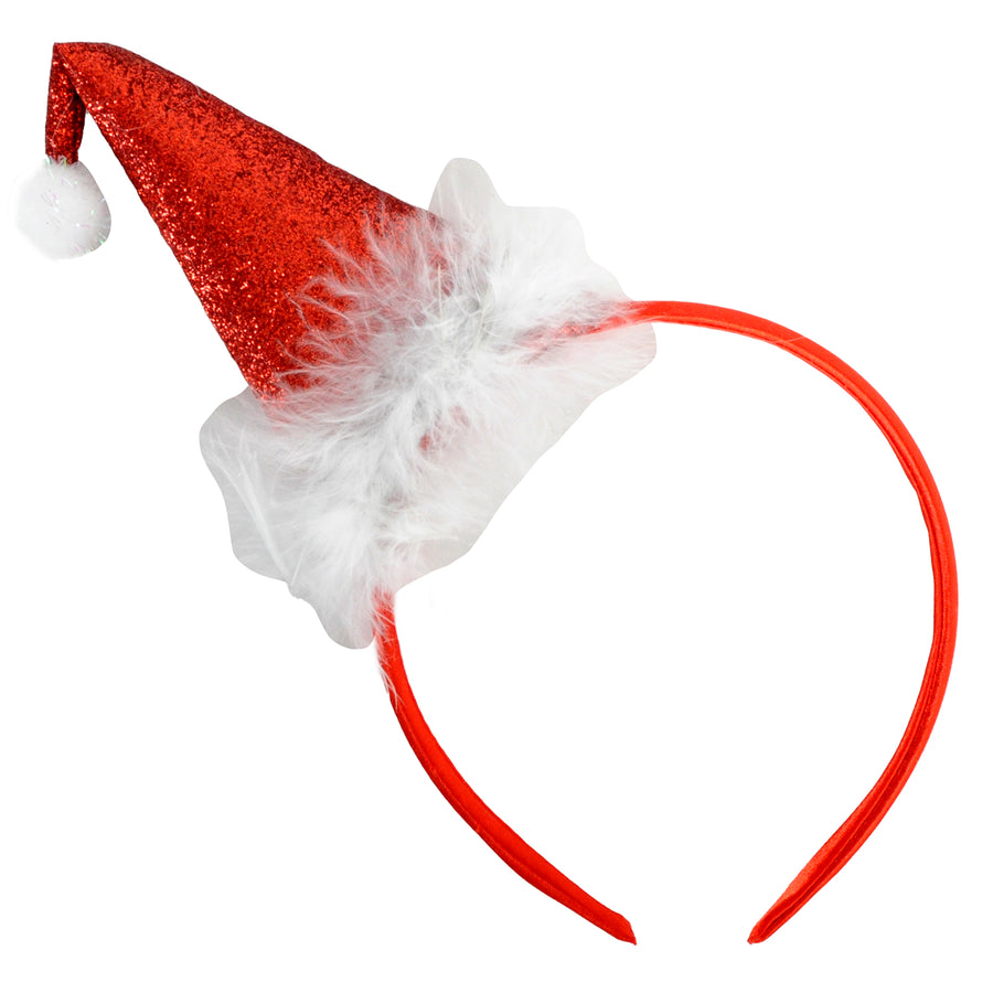 Glitter Santa Hat Headband