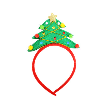Glitter Christmas Tree Headband