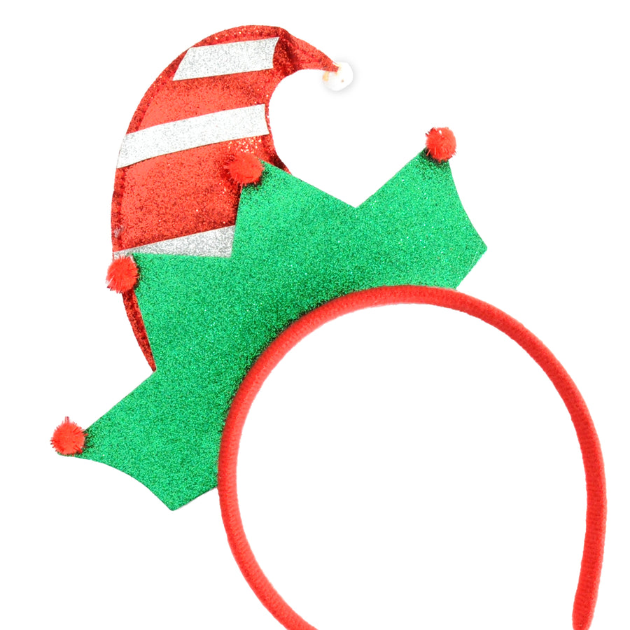 Christmas Glitter Elf Headband