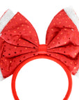 Sequin Red Bow Headband