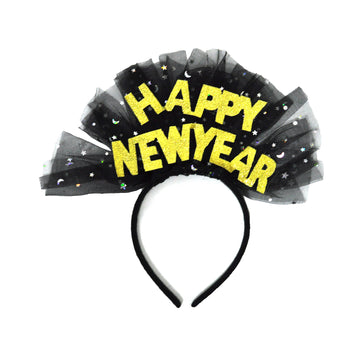 Happy New Year Tulle Headband