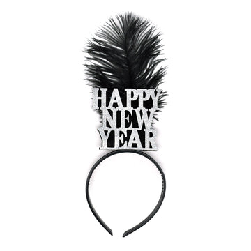 Happy new Year Feather Headband
