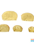 Gold Butterfly Travel Pouches (Set of 5)