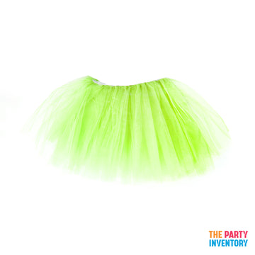 Children Plain Green Stiff Tutu