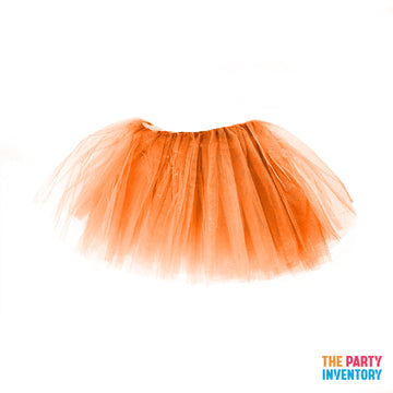 Children Plain Orange Stiff Tutu