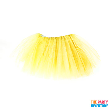 Children Plain Yellow Stiff Tutu