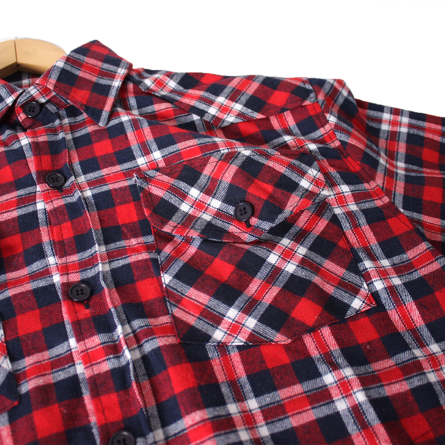 Adult Red Plaid Farmer Shirt