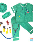 Children Doctor Scrubs Costume and Accessories Kit