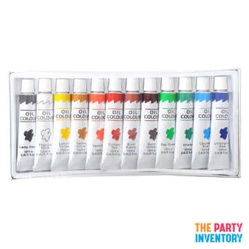 Oil Colours 12ml Paint Tubes (Set of 12)