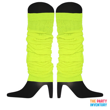 Fluro Yellow Leg Warmers