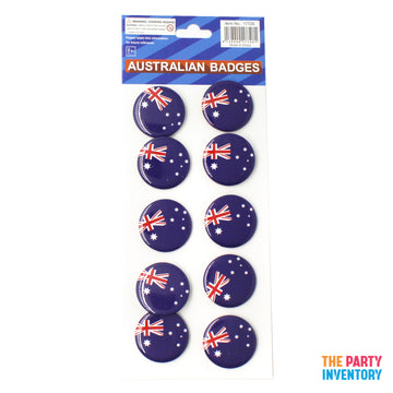 Australian Flag Badges (10pcs)
