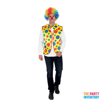 Clown Rainbow Stripe Bow Tie & Vest Set (3pc)