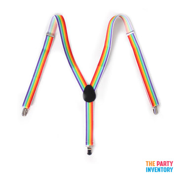 Rainbow Stripe Suspenders