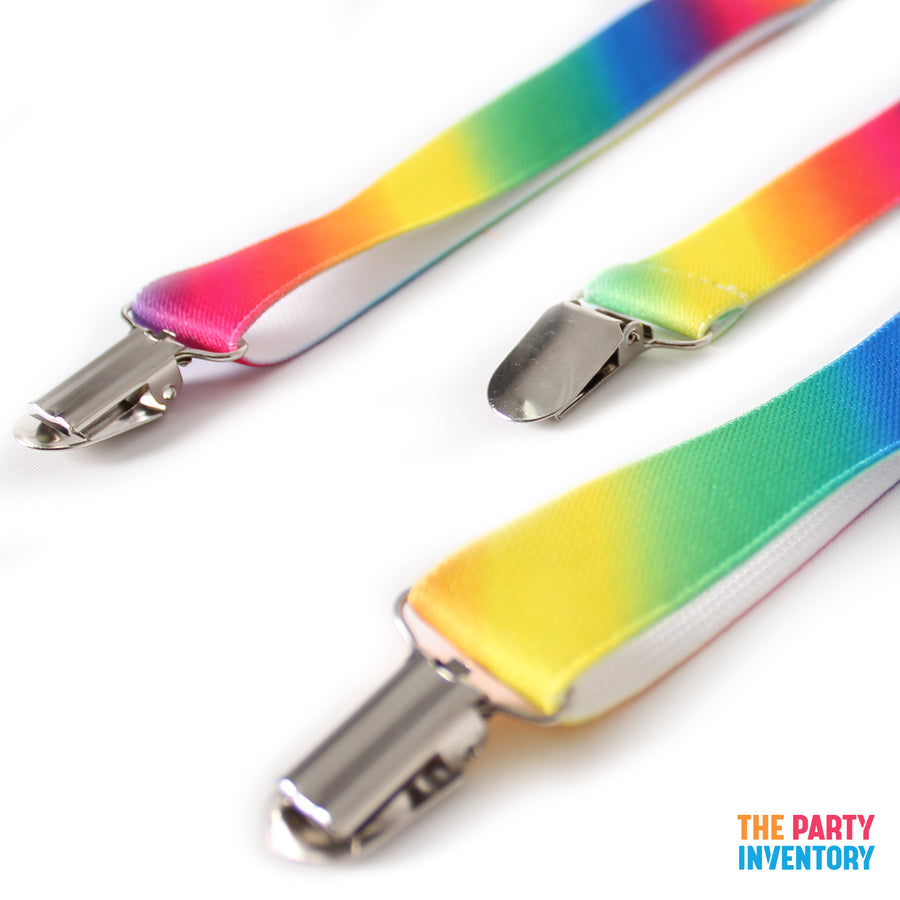 Rainbow Gradient Suspenders