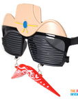Cowboy Party Glasses with Moustache