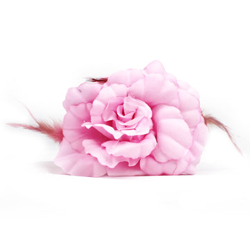 Large Pink Hair Flower Claw Clip