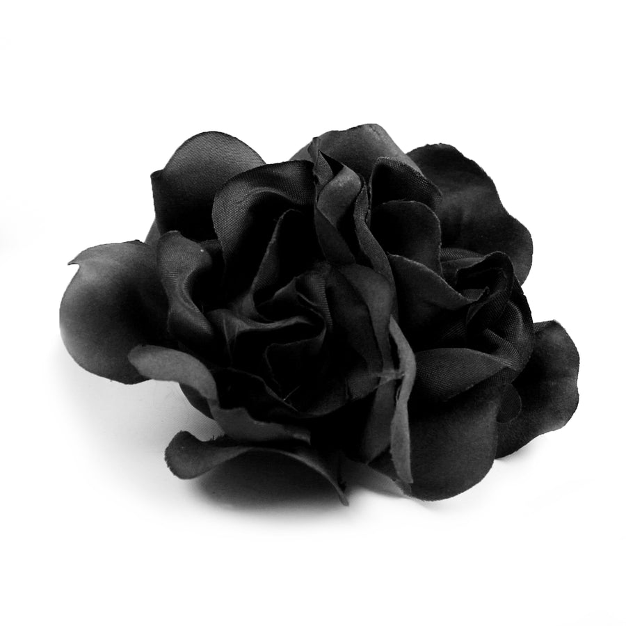 Black Double Flower Hair Clip