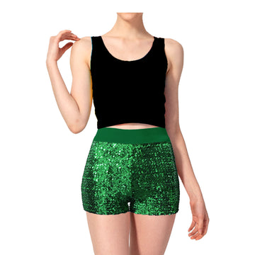 Sequin Shorts (Green)