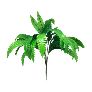 Artificial Green Fern Leaf Branch
