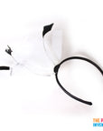 White Fascinator Headband with Feathers