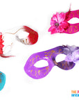 Glitter Mask with Flowers