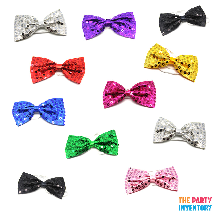 Sequin Bow Ties (Pack of 12)