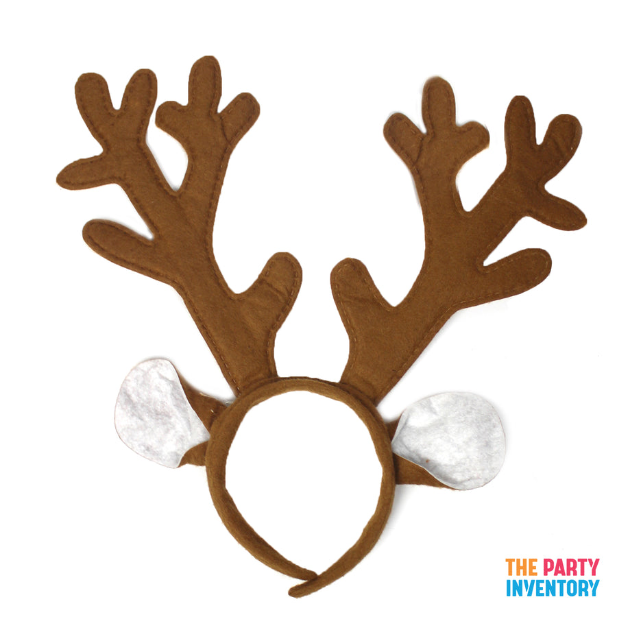 Brown Reindeer Ears Christmas Headband