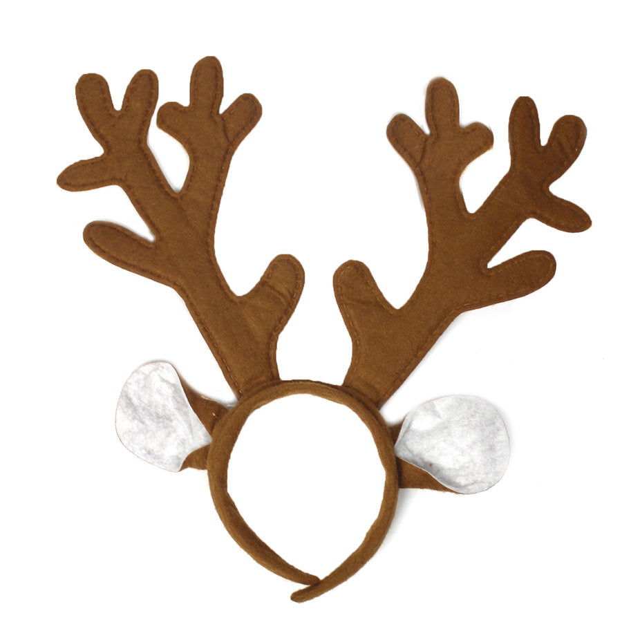 Brown Reindeer Ears Christmas Headband