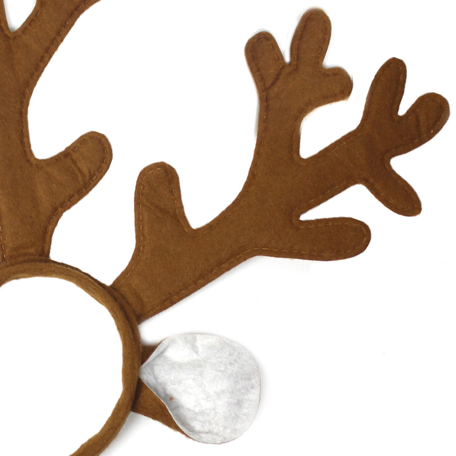 Brown Reindeer Ears Christmas Headband