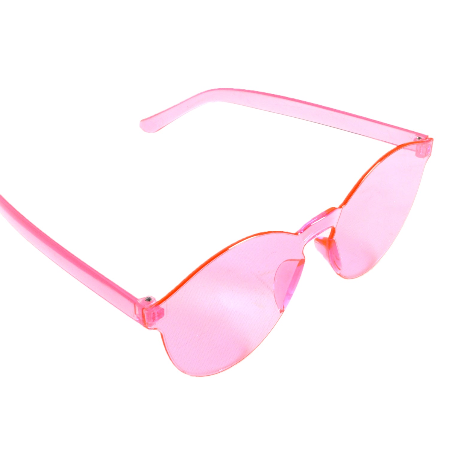 Perspex Wayfarer Party Glasses (Light Pink)