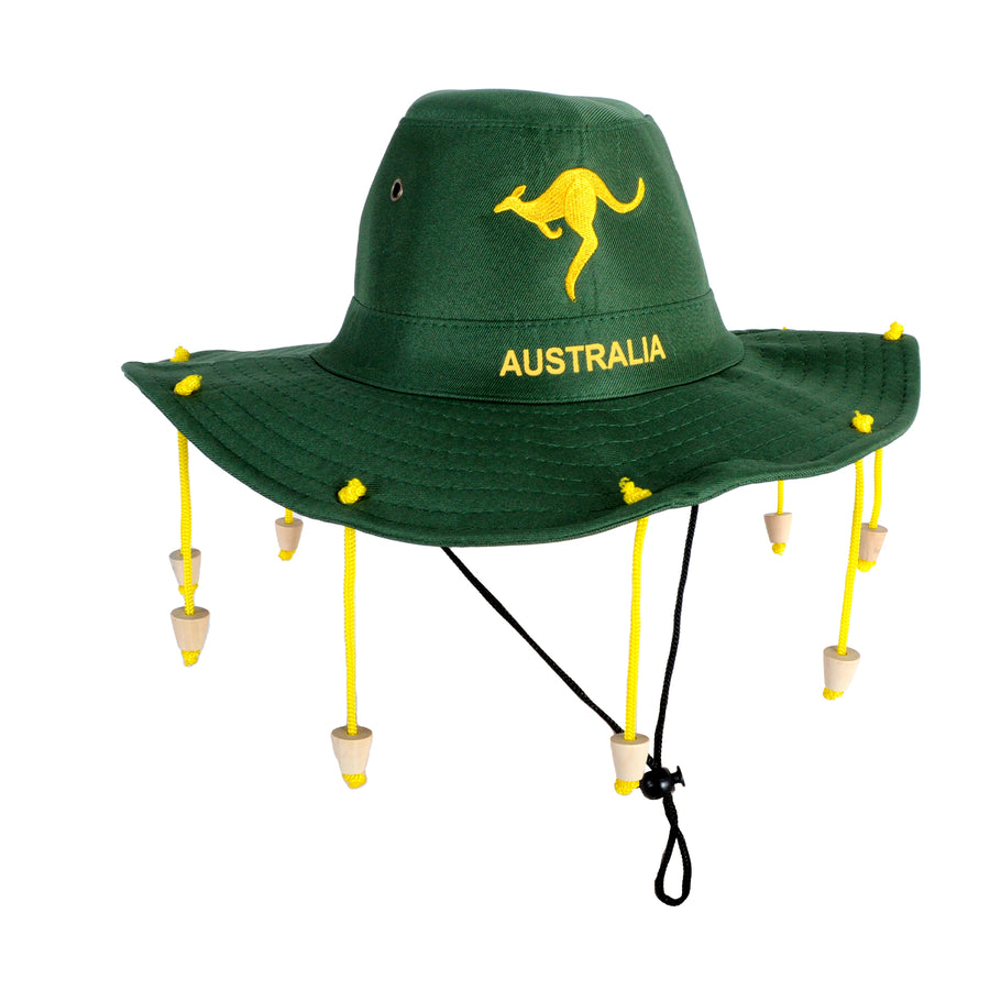 Australia Cork Hat (Green and Gold)