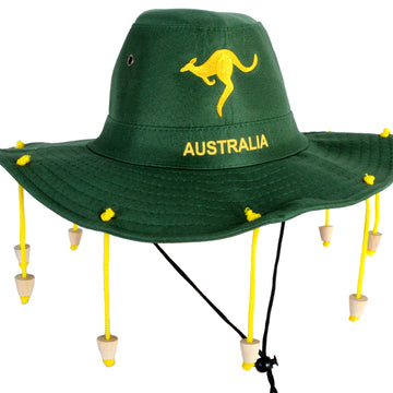 Australia Cork Hat (Green and Gold)