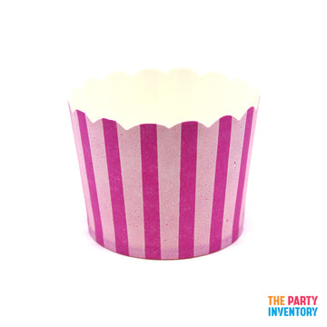 Pink Vertical Stripe Paper Cupcake Cups (25pk)
