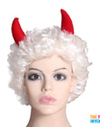Short Wig with Devil Horns