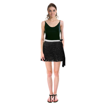 Fringe Skirt (Black)